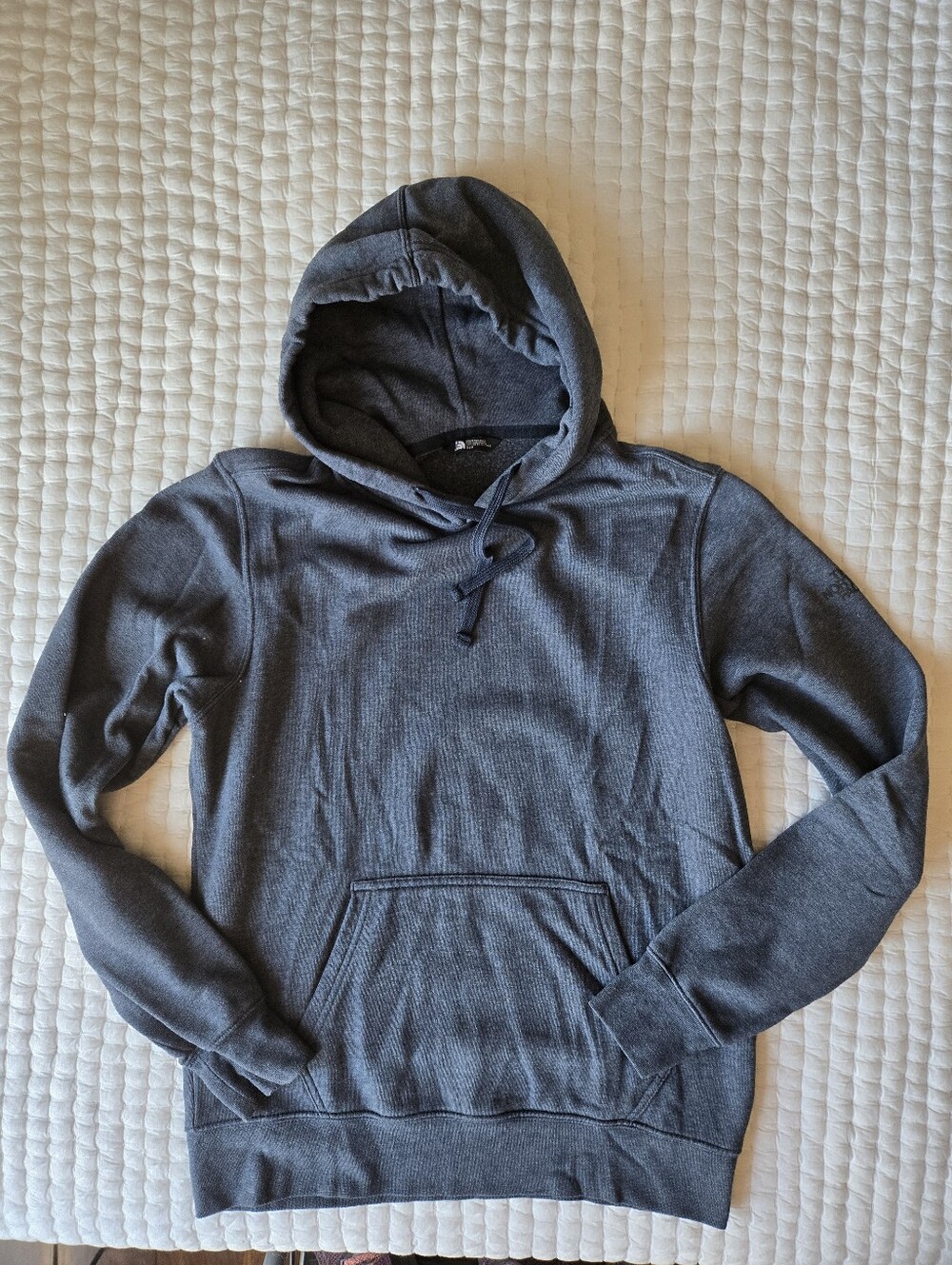 Men's North Face Hoodie- Charcoal Navy Size Small